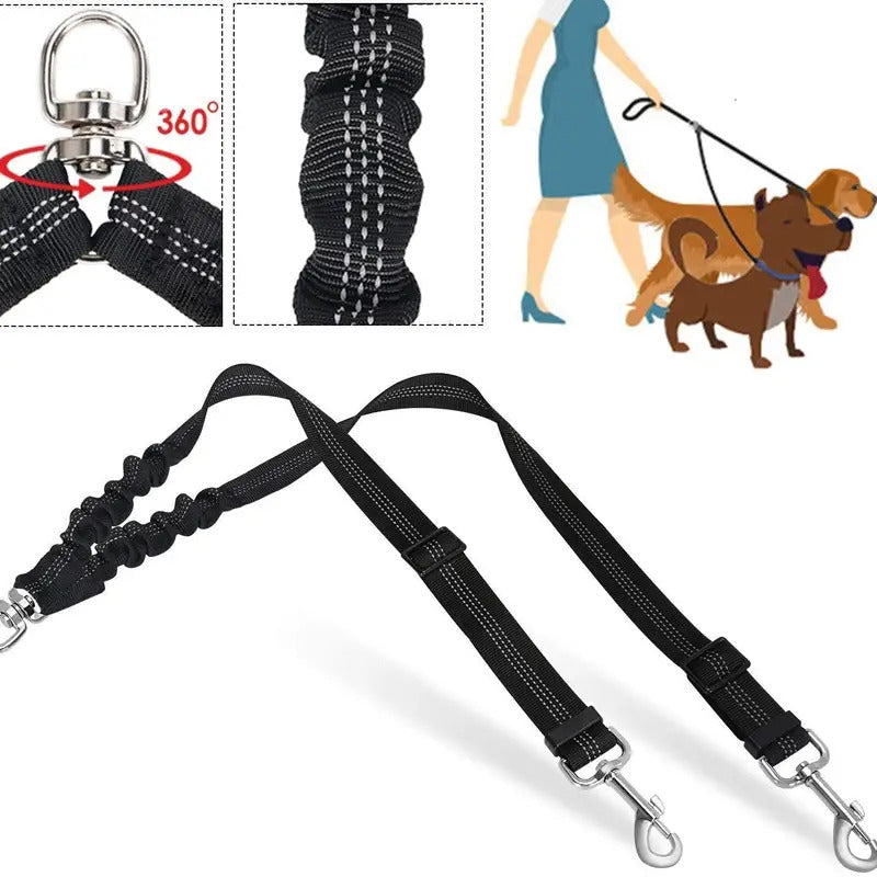 Séparateur de laisse pour 2 chiens
