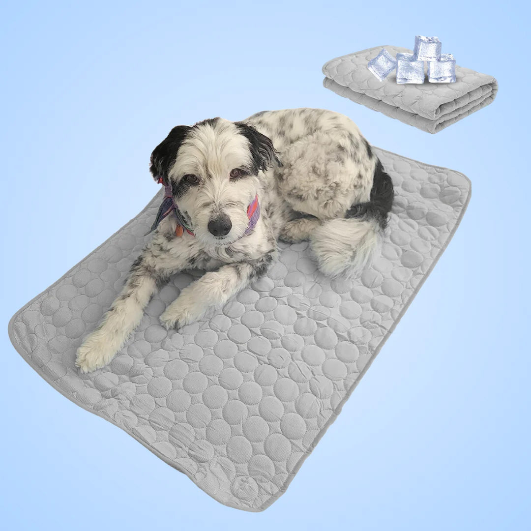 Ruffy Tapis Auto-Rafraîchissant pour Chiens avec Côté Glacé Lavable et Pliable pour les Jours d'Été