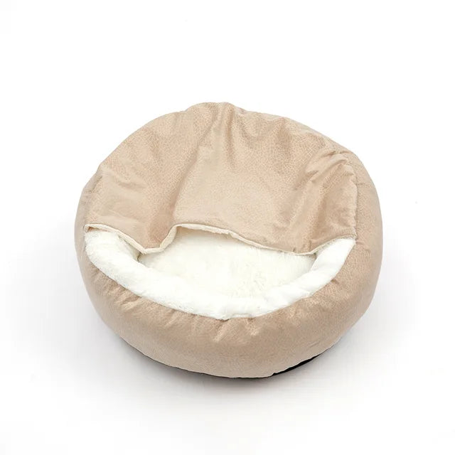 Coussin Orthopédique de Luxe pour Chien avec Housse Lavable en Mousse à Mémoire et Revêtement en Peluche