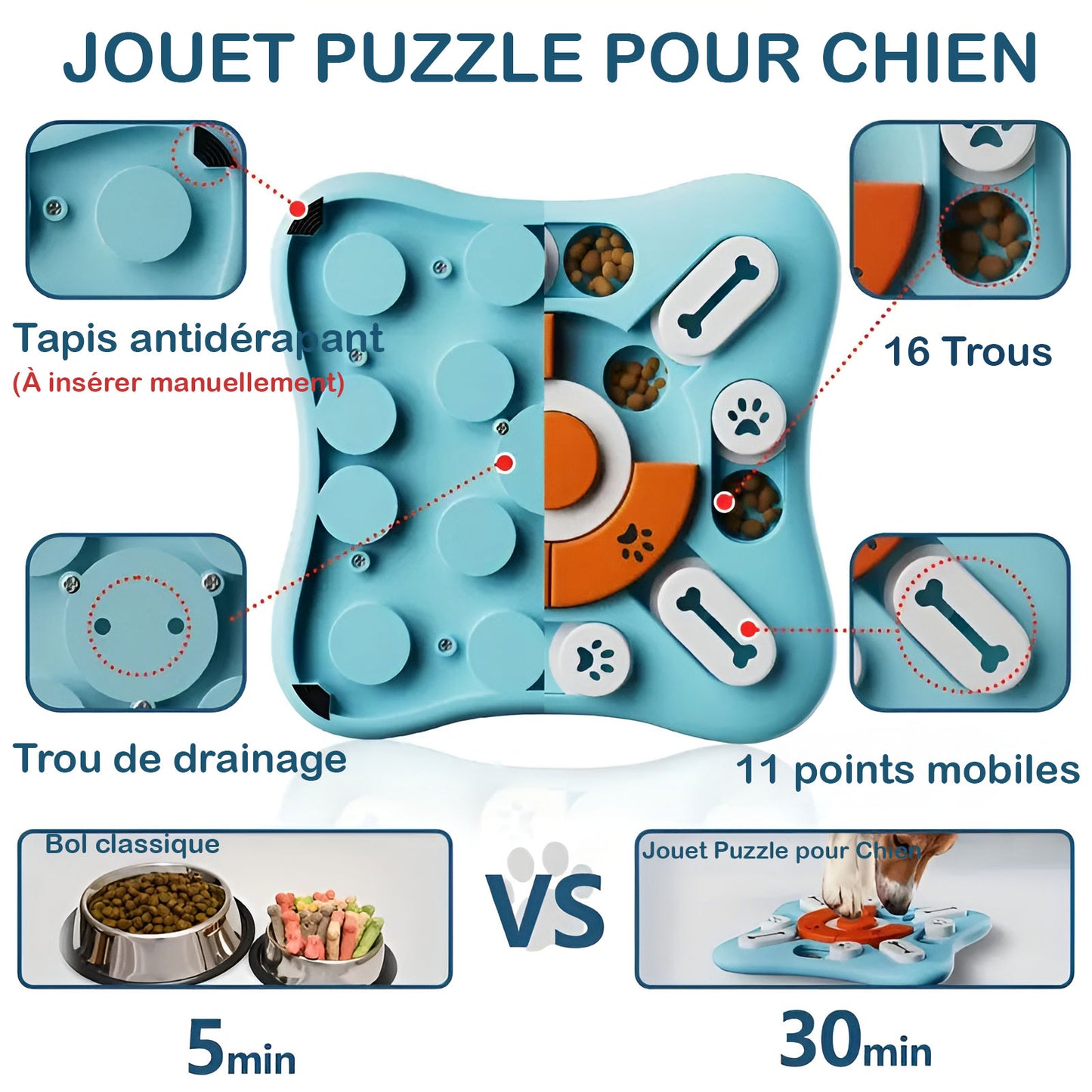 Puzzle friandises chien