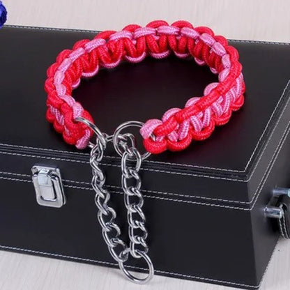 Collier en Nylon Tissé pour Chien Résistant