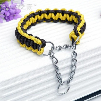 Collier en Nylon Tissé pour Chien Résistant