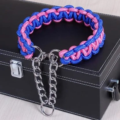 Collier en Nylon Tissé pour Chien Résistant