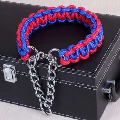 Collier en Nylon Tissé pour Chien Résistant