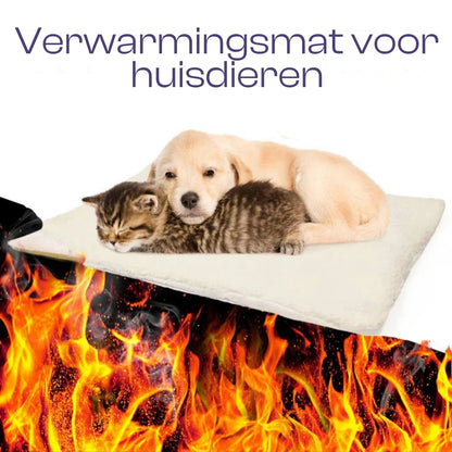 Tapis Thermique Auto-chauffant pour Animaux de Compagnie Confortable Douillet Économique Lavable en Machine Coton