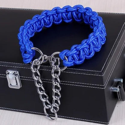 Collier en Nylon Tissé pour Chien Résistant