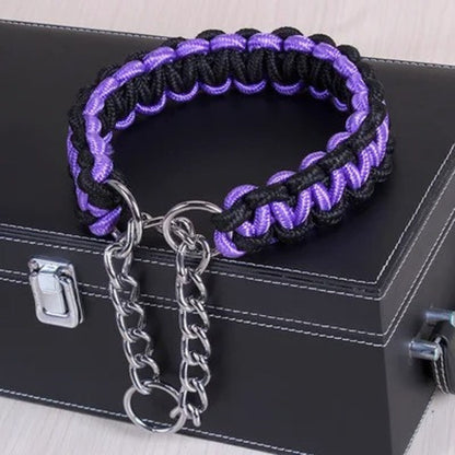 Collier en Nylon Tissé pour Chien Résistant