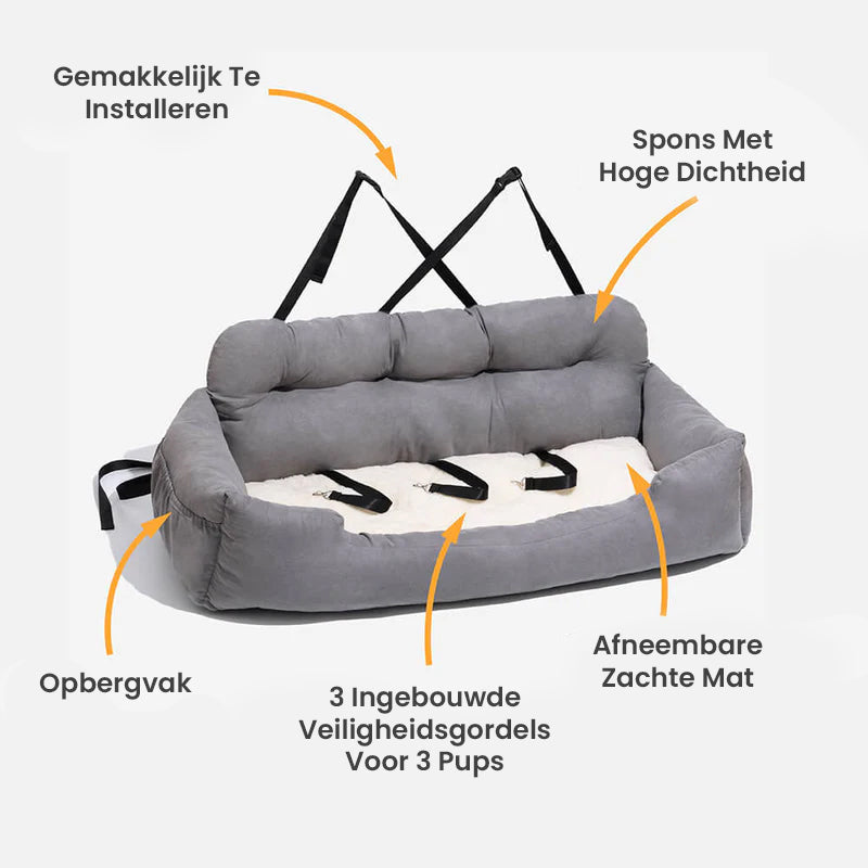 Caisse de Voyage pour Chiens Orthopédique Grande