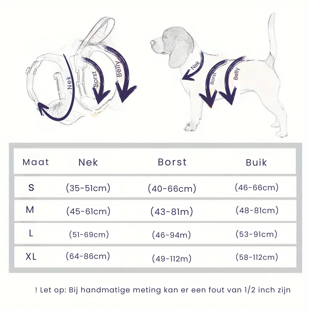 Harnais Anti-Evasion pour Chien avec 3 Points de Fixation Réfléchissants