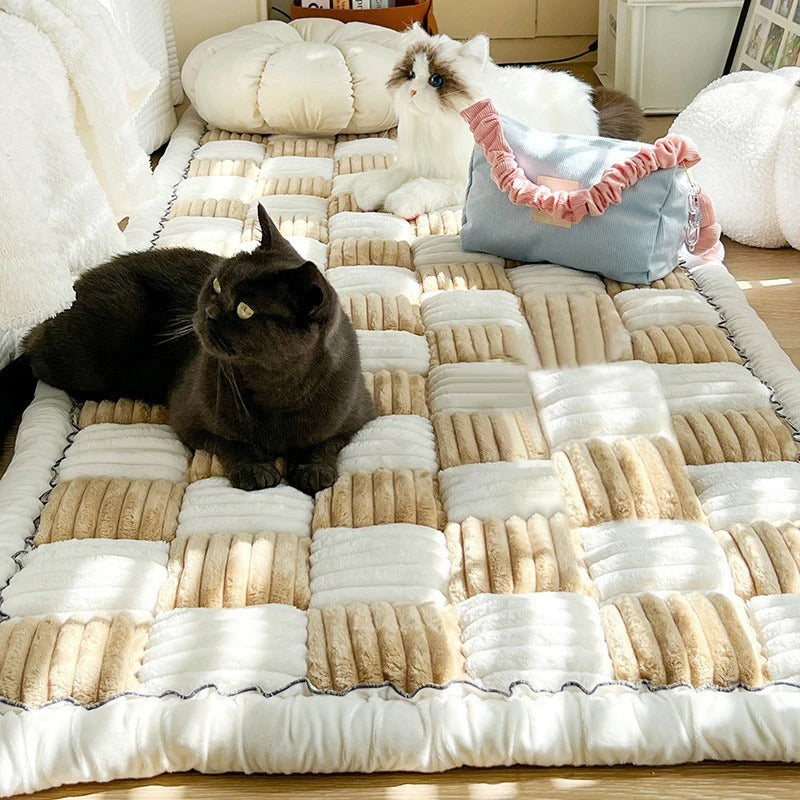 Couvre-canapés à carreaux doux pour chiens