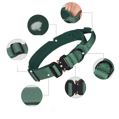 Collier d'entraînement lourd pour chiens avec poignée extra fort