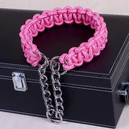 Collier en Nylon Tissé pour Chien Résistant