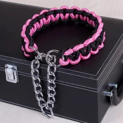 Collier en Nylon Tissé pour Chien Résistant