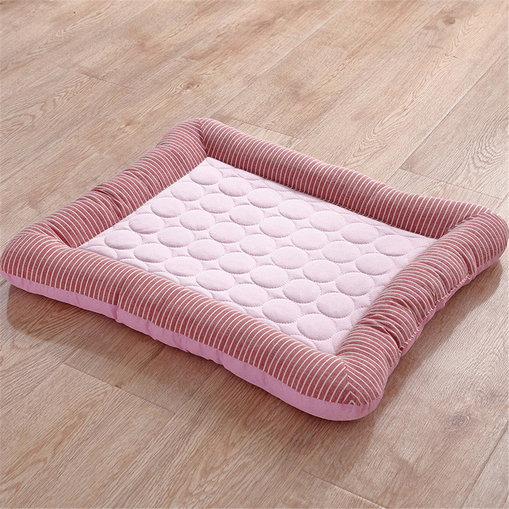 Tapis Rafraîchissant d'Été pour Animaux de Compagnie Respirant Lavable