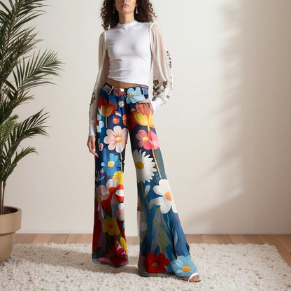 Zoé™ | Pantalon fleuri élégant
