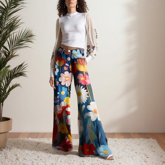 Zoé™ | Pantalon fleuri élégant