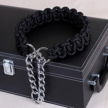 Collier en Nylon Tissé pour Chien Résistant
