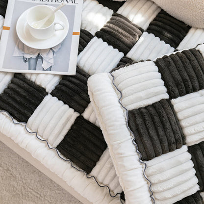 Couvre-canapés à carreaux doux pour chiens
