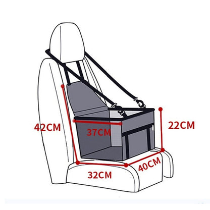 SafeStay™ | Siège Auto Sûr et Confortable pour Animaux de Compagnie