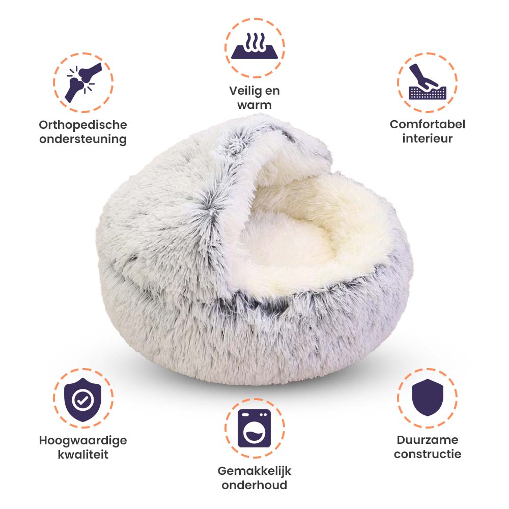 Cozycave Knuffelbed WoofSpot™ | Lit pour chien de confort premium