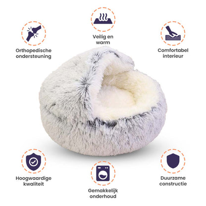 Cozycave Knuffelbed WoofSpot™ | Lit pour chien de confort premium