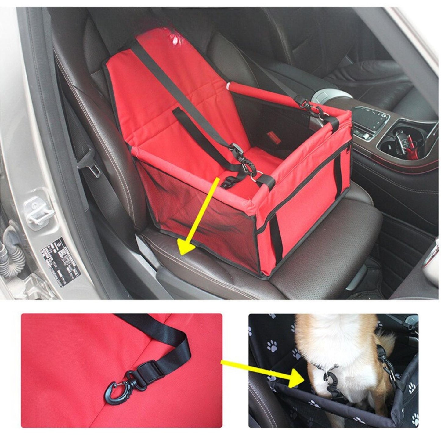 SafeStay™ | Siège Auto Sûr et Confortable pour Animaux de Compagnie