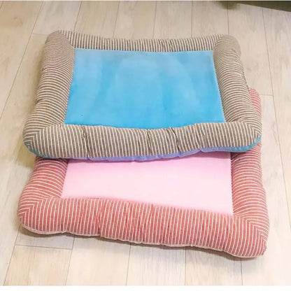 Tapis Rafraîchissant d'Été pour Animaux de Compagnie Respirant Lavable