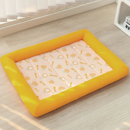 Tapis Auto-refroidissant pour Animaux de Compagnie en Polyester Rafraîchissant, Facile à Nettoyer et Portable