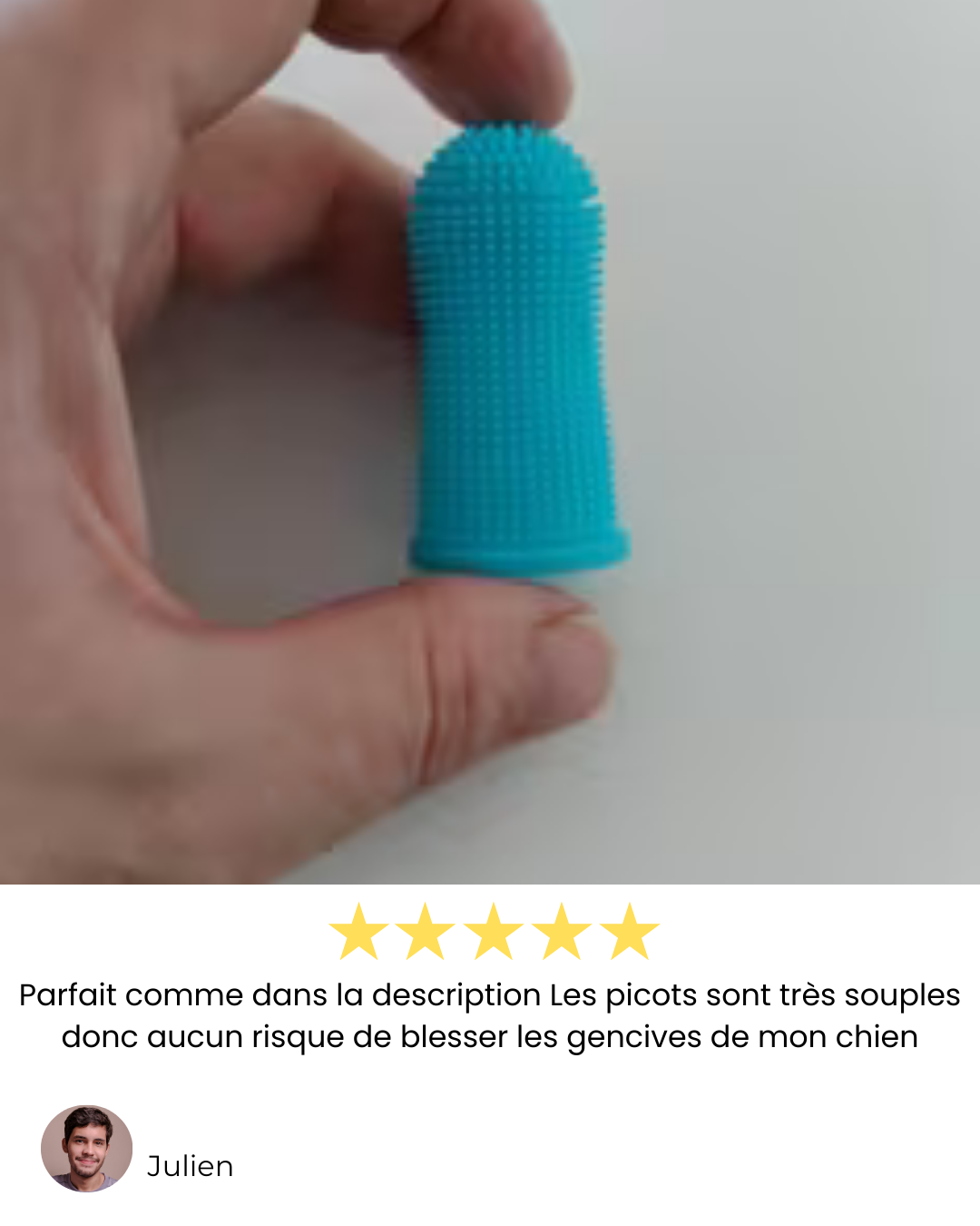 Brosse à doigt douce