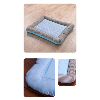 Tapis Rafraîchissant d'Été pour Animaux de Compagnie Respirant Lavable