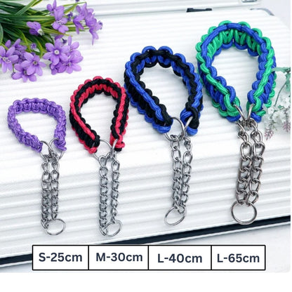 Collier en Nylon Tissé pour Chien Résistant