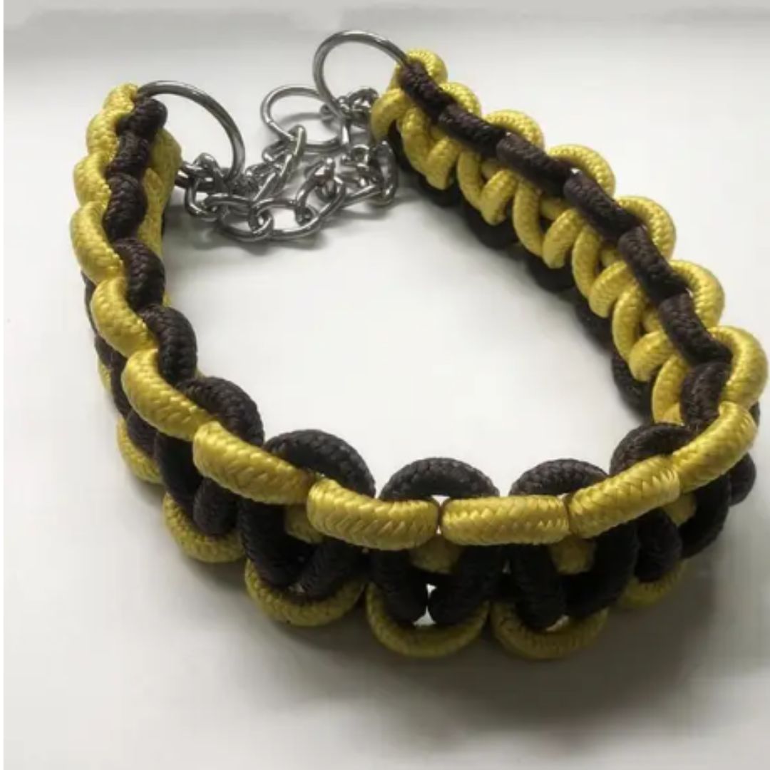 Collier en Nylon Tissé pour Chien Résistant