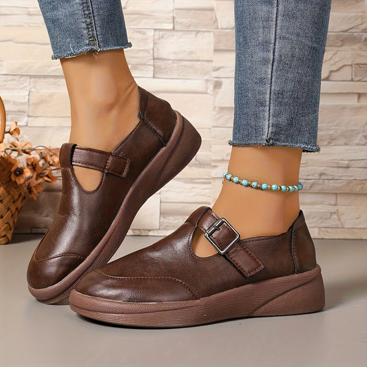 Élodie™ | Chaussures en cuir au charme rétro