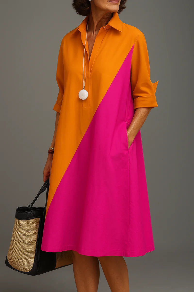Soline™ | Robe midi graphique