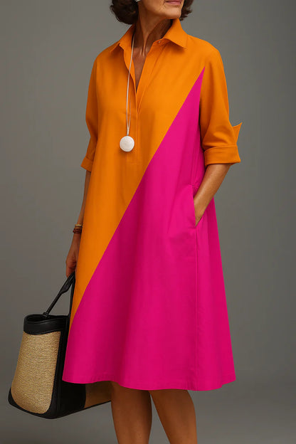 Soline™ | Robe midi graphique