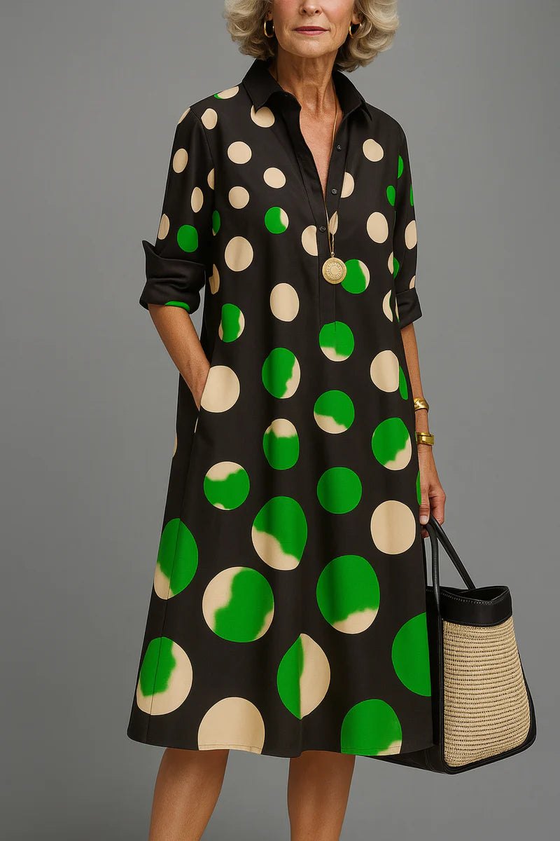 Soline™ | Robe midi graphique