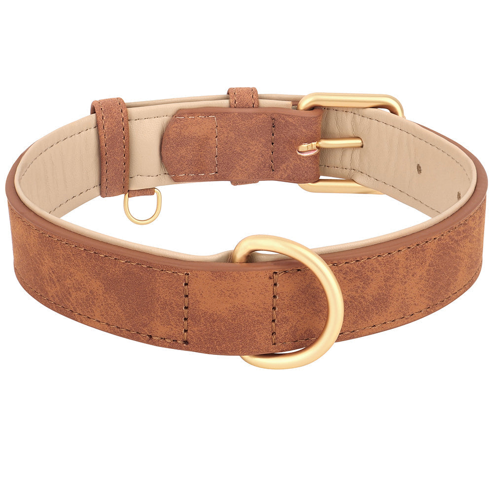 Collier Pour Chien En Cuir Doux Durable