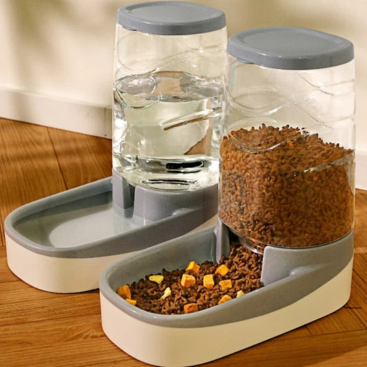 Treats™ | Ensemble de Distributeurs Automatiques de Nourriture et d'Eau pour Animaux de Compagnie