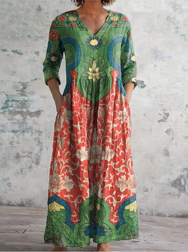 Élodie™ | Robe longue imprimée