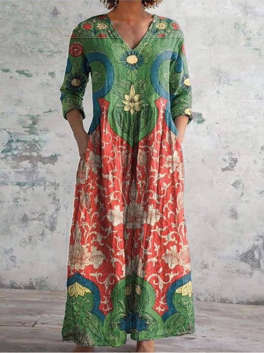 Élodie™ | Robe longue imprimée