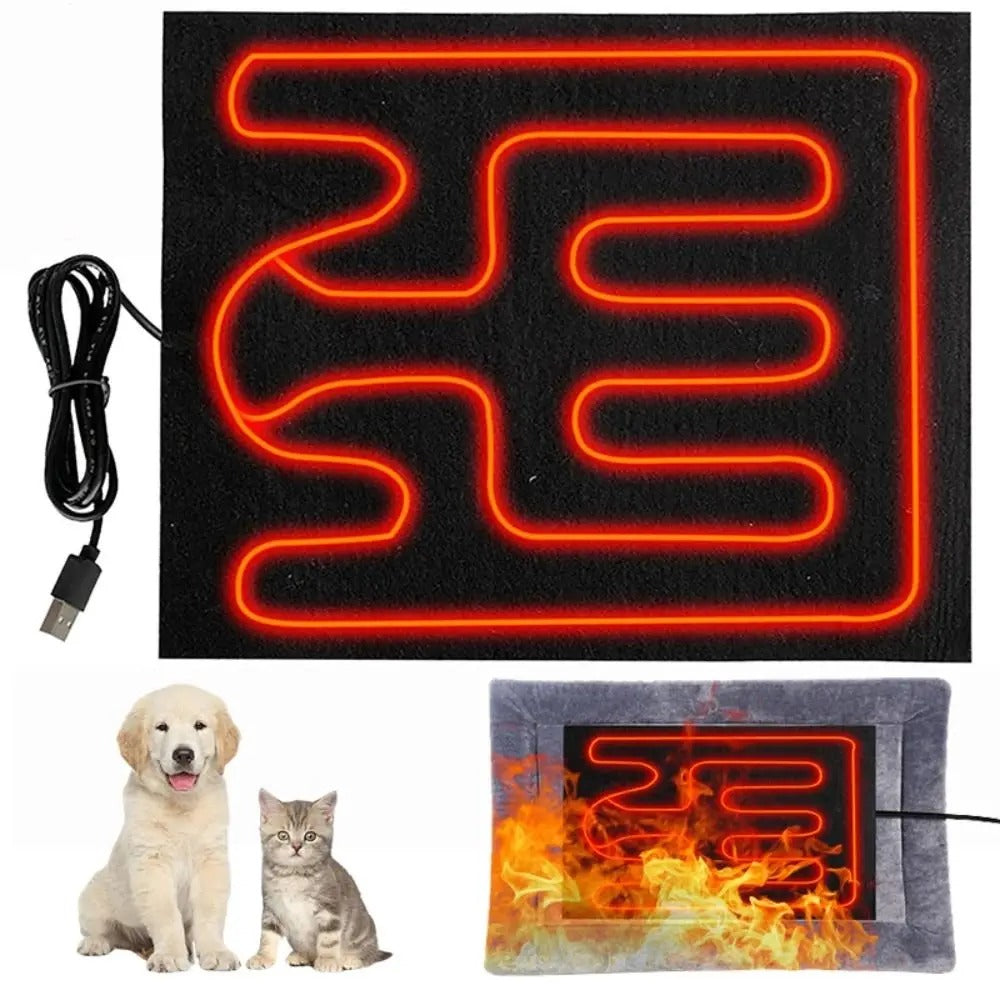 Tapis Chauffant Pour Animaux de Compagnie Avec Connexion USB