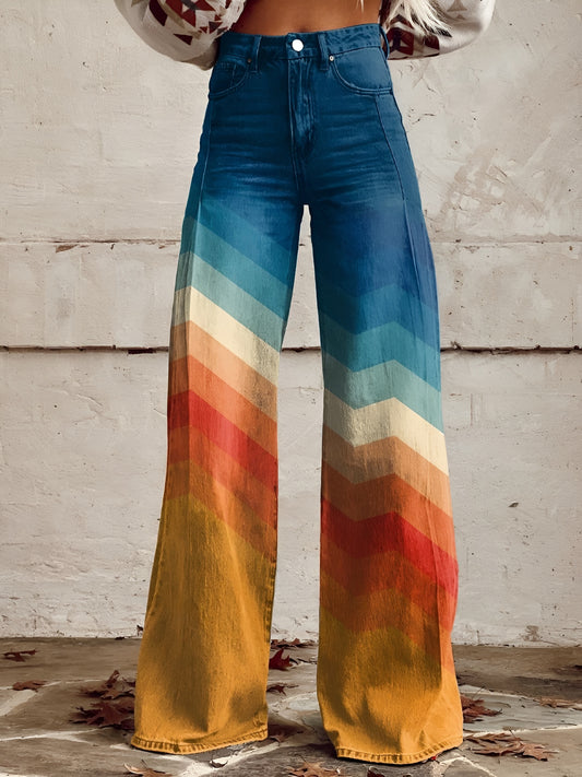 Élyse™ | Pantalon zigzag chic