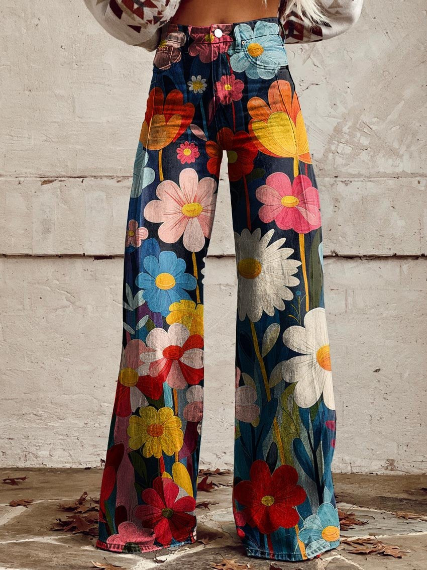 Zoé™ | Pantalon fleuri élégant